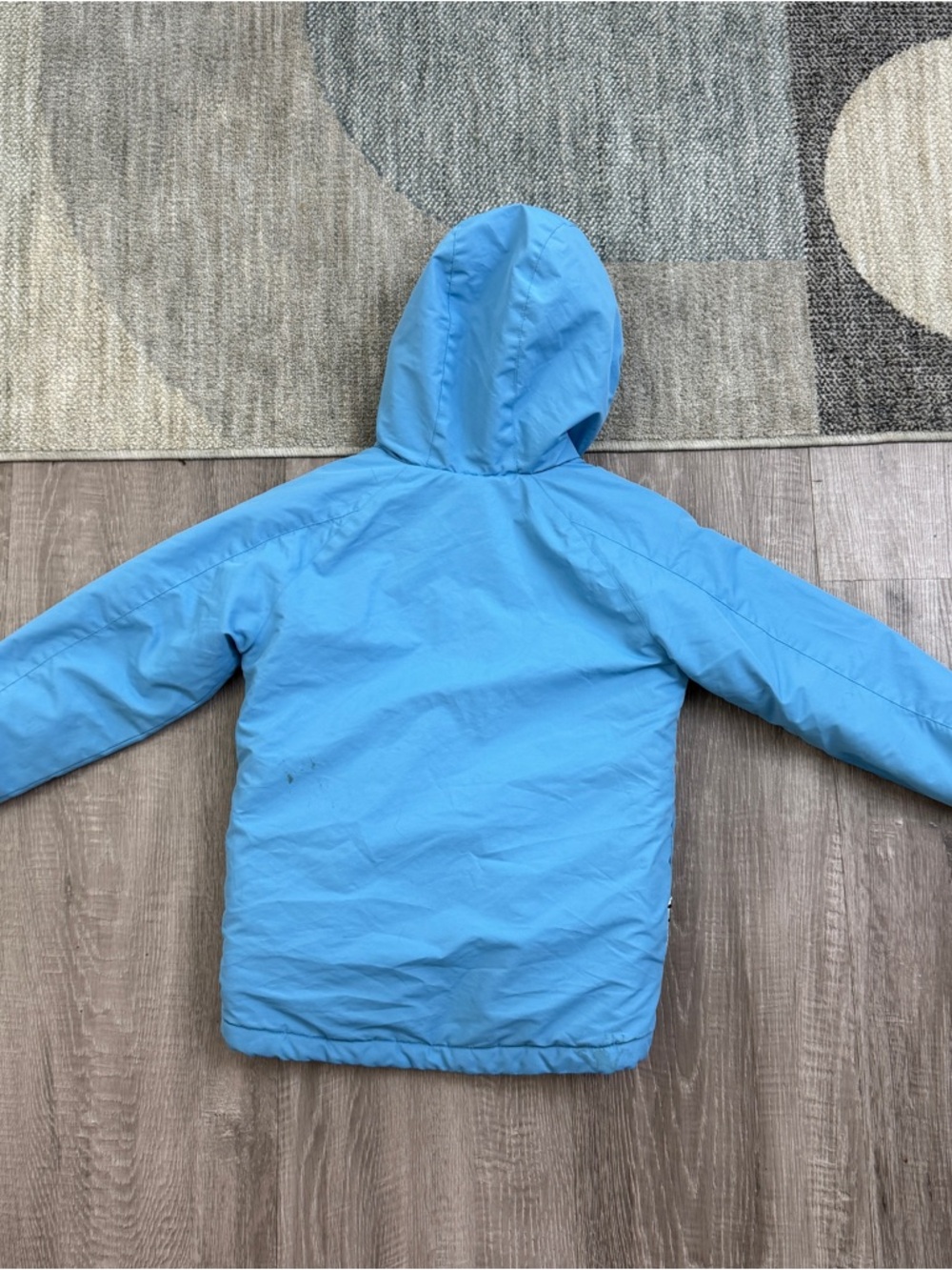 Mini Boden Boys Vehicle Appliqué Jacket Fire Truck Police Sherpa Lined Coat 6-7Y - Picture 4 of 4